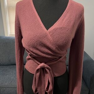 EXPRESS Muave Purple Crossbody Sweater  Sz Small